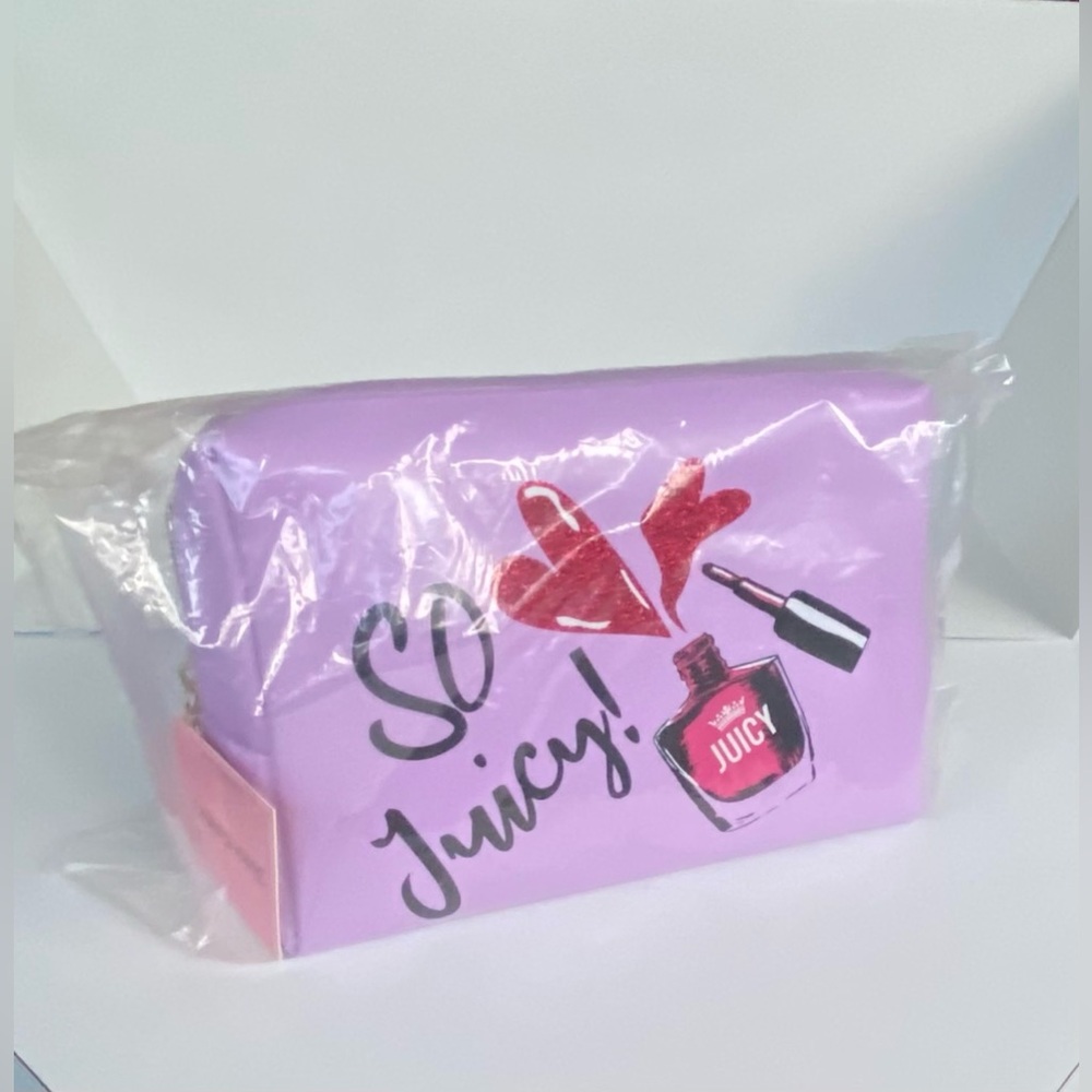 Juicy Couture, So Juicy Cosmetic Bag, Nail-Polish Graphic Design Makeup Case - Picture 7 of 7